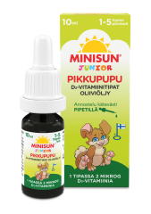 Minisun D-vitamiini Oliiviöljy tipat 10 ML